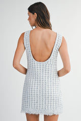 LOGAN TWEED VEST MINI DRESS
