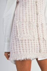 LOGAN TWEED VEST MINI DRESS