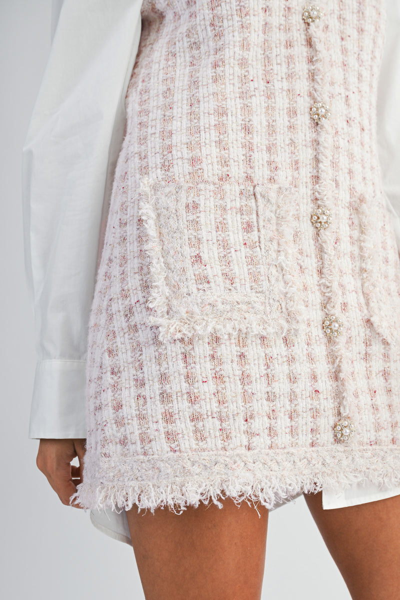 LOGAN TWEED VEST MINI DRESS