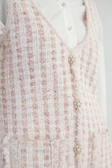 LOGAN TWEED VEST MINI DRESS