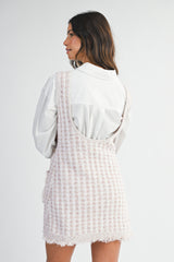 LOGAN TWEED VEST MINI DRESS