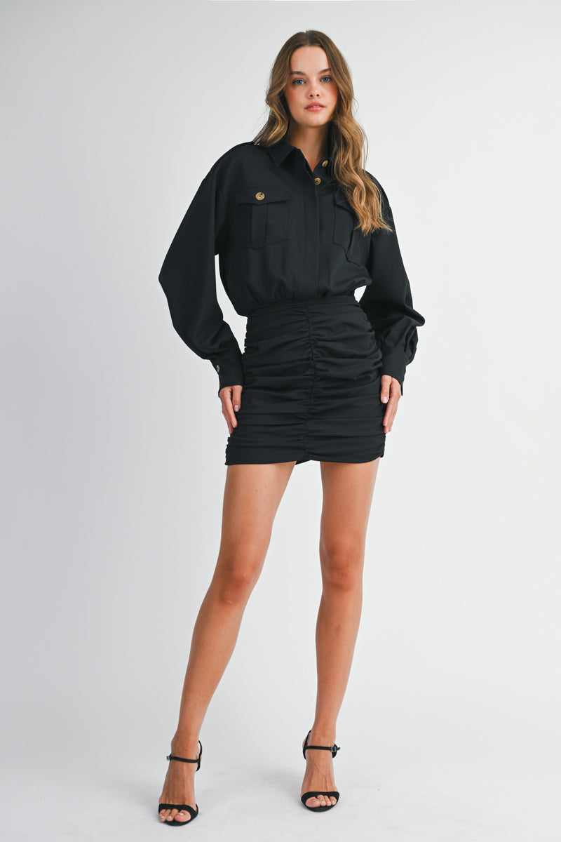 CLEO SHIRTS MINI DRESS