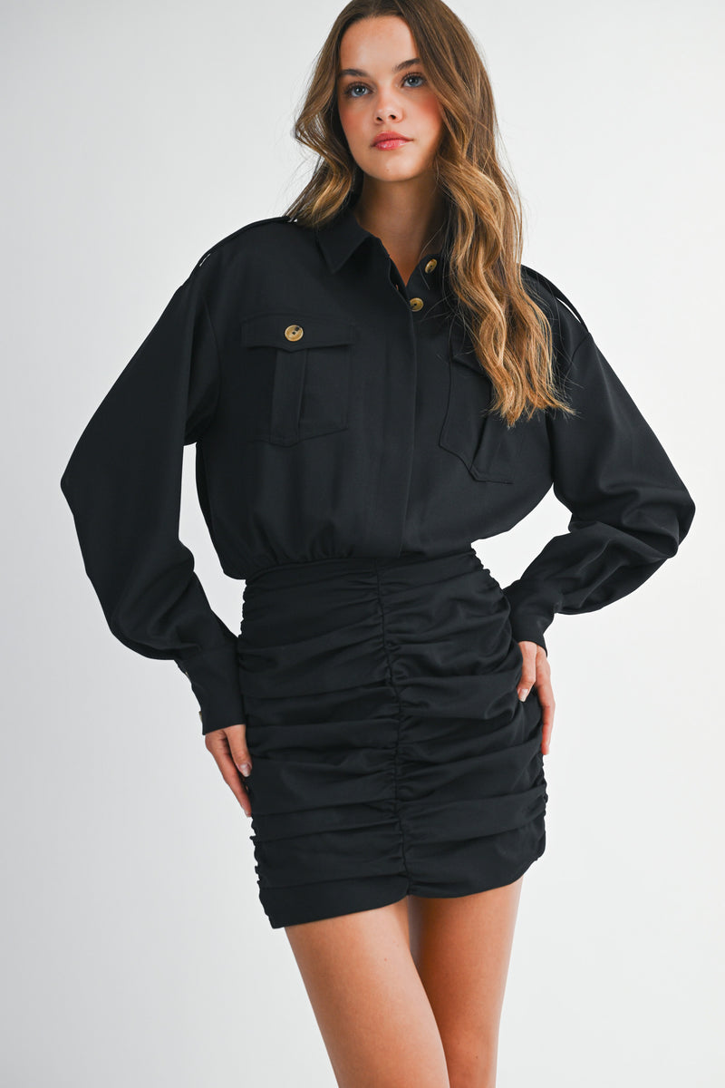 CLEO SHIRTS MINI DRESS
