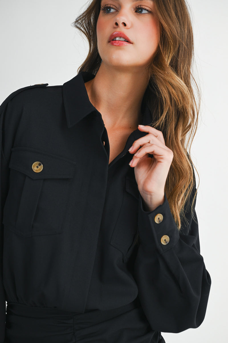 CLEO SHIRTS MINI DRESS