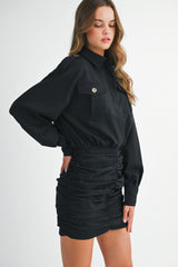 CLEO SHIRTS MINI DRESS