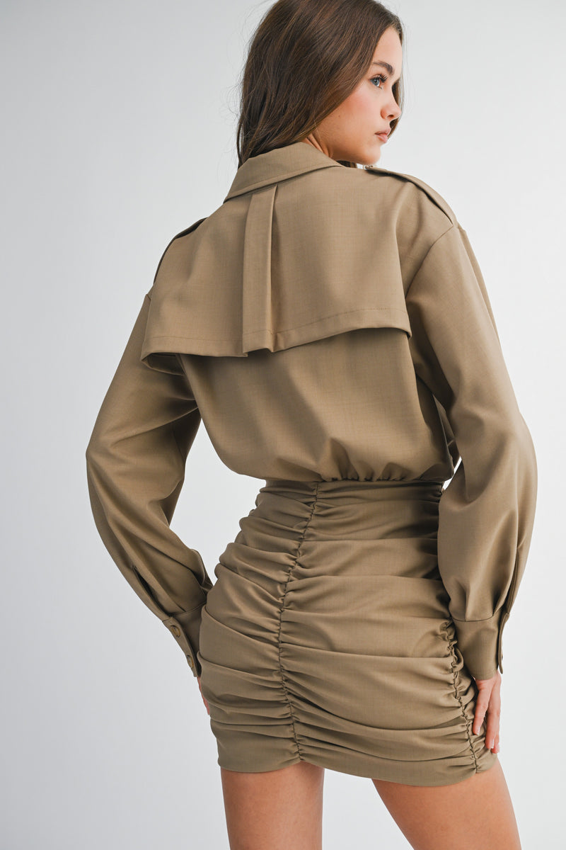 CLEO SHIRTS MINI DRESS