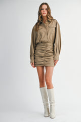 CLEO SHIRTS MINI DRESS