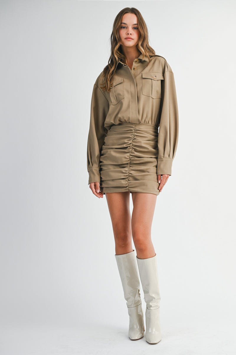 CLEO SHIRTS MINI DRESS