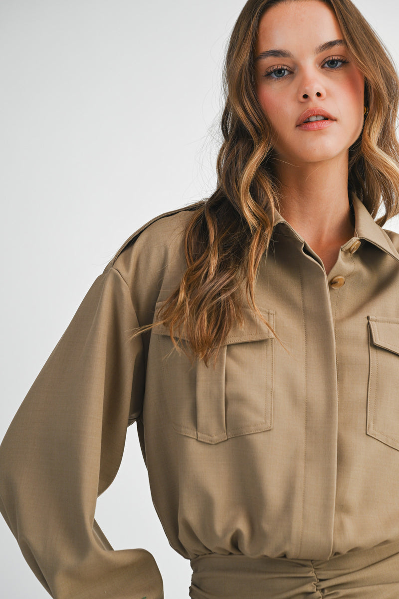 CLEO SHIRTS MINI DRESS