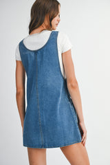 LEIA DENIM MINI DRESS