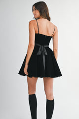 BLAIRE VELVET BUSTIER MINI DRESS