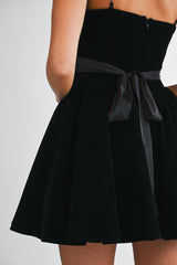BLAIRE VELVET BUSTIER MINI DRESS