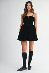 BLAIRE VELVET BUSTIER MINI DRESS