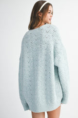 LUISA BIG BOW KNIT MINI DRESS
