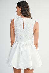 COLETTE LACE BUBBLE MINI DRESS