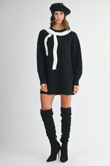 JOANNA BIG BOW KNIT DRESS
