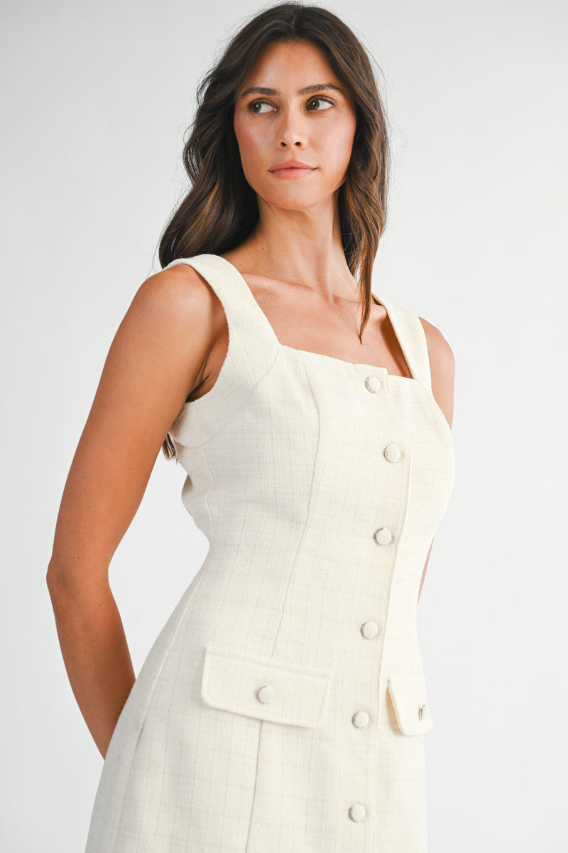 MURPHY BUTTON DOWN MINI DRESS