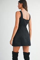 JOELLE MESH SEQUIN MINI DRESS