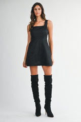 JOELLE MESH SEQUIN MINI DRESS