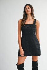 JOELLE MESH SEQUIN MINI DRESS
