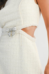 AILANI CUT OUT MINI DRESS WITH BOW DETAIL