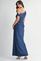 SOLEIL ONE SHOULDER MAXI DRESS