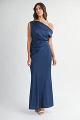 SOLEIL ONE SHOULDER MAXI DRESS