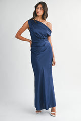 SOLEIL ONE SHOULDER MAXI DRESS
