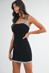ZORA BEADS EMBELLISHED MINI DRESS