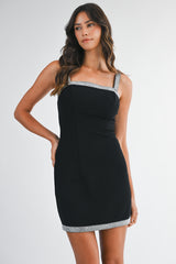 ZORA BEADS EMBELLISHED MINI DRESS