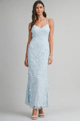 BRYNLEE SEQUIN EMBELLISHED MAXI DRESS