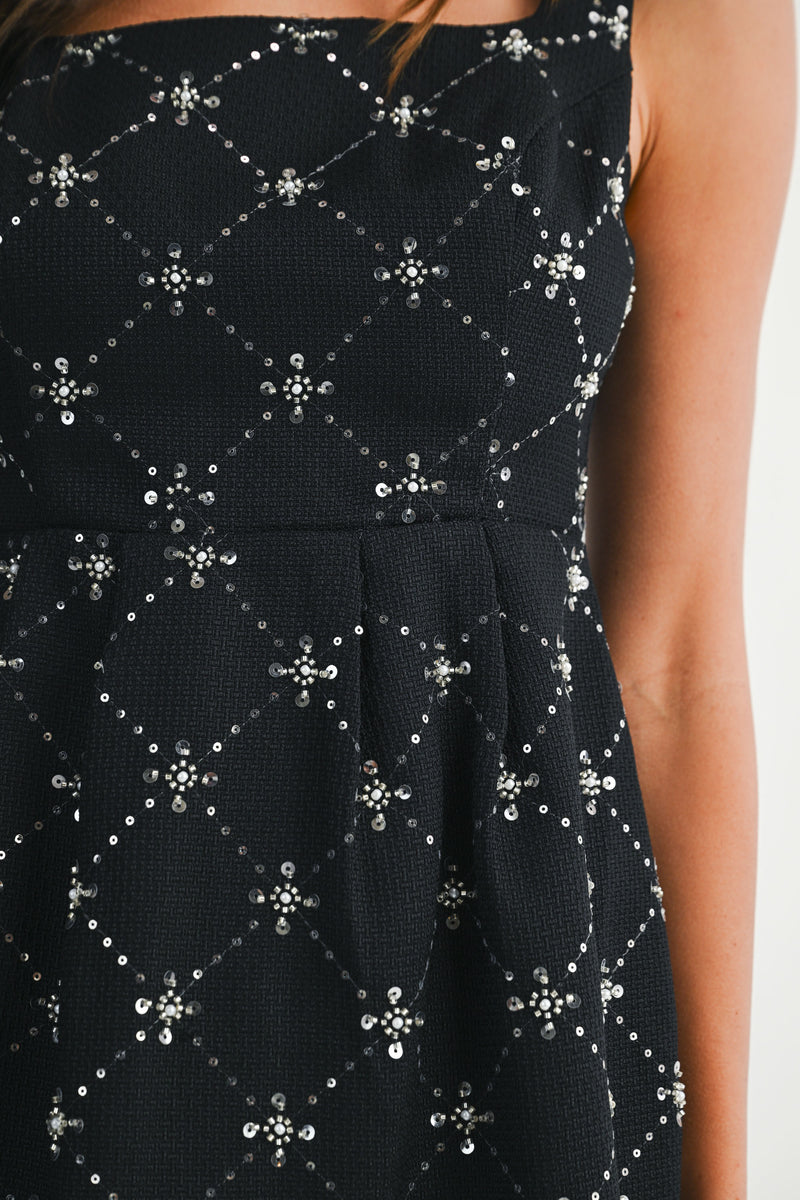 TINSLEY SEQUIN SLEEVELESS MINI DRESS Mable Clothing TINSLEY SEQUIN SLEEVELESS MINI DRESS Mable Clothing