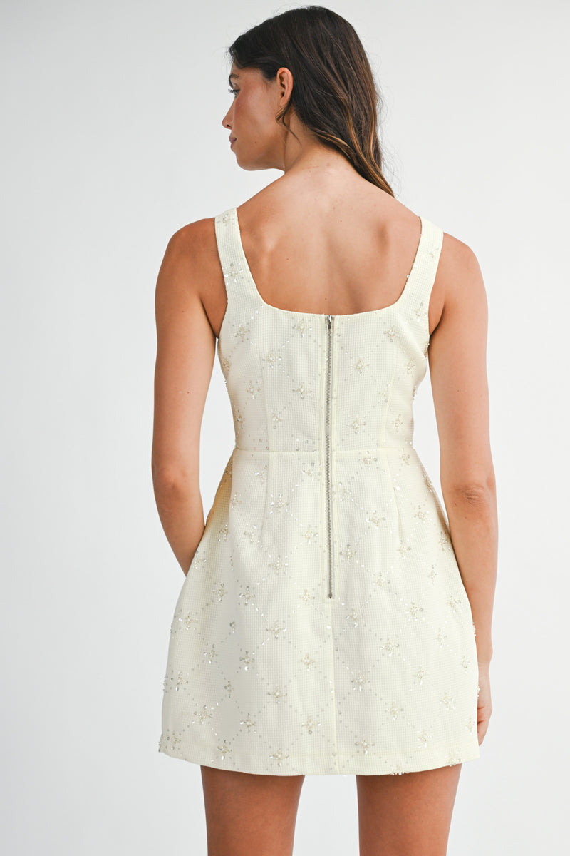 TINSLEY SEQUIN SLEEVELESS MINI DRESS