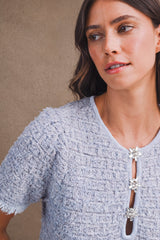 VIANNE TWEED KNIT MINI DRESS