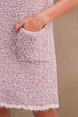 VIANNE TWEED KNIT MINI DRESS