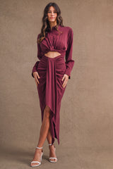 EMORY TWISTED FRONT SHIRTS DRESS
