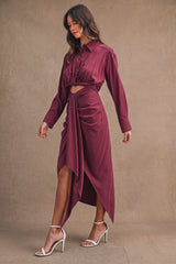 EMORY TWISTED FRONT SHIRTS DRESS