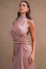 SOPHIE DRAW STRING SHIRRING MAXI DRESS