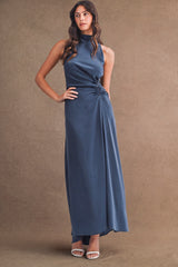 SOPHIE DRAW STRING SHIRRING MAXI DRESS