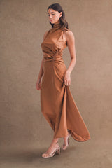 SOPHIE DRAW STRING SHIRRING MAXI DRESS