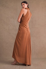 SOPHIE DRAW STRING SHIRRING MAXI DRESS
