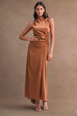 SOPHIE DRAW STRING SHIRRING MAXI DRESS