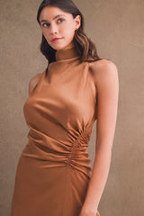SOPHIE DRAW STRING SHIRRING MAXI DRESS
