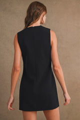 CHARLI VELVET BOW DETAIL MINI DRESS