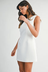 ALINA SHIFT DRESS WITH BACK BOW
