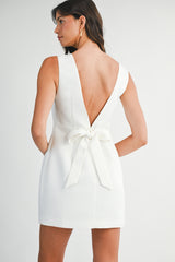 ALINA SHIFT DRESS WITH BACK BOW