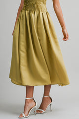 EVERLEE PLEATED MAXI DRESS