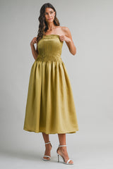 EVERLEE PLEATED MAXI DRESS