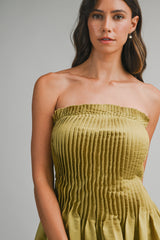 EVERLEE PLEATED MAXI DRESS