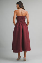 EVERLEE PLEATED MAXI DRESS